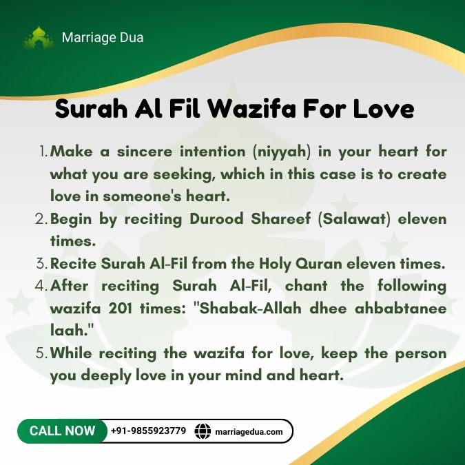 surah fil wazifa for love